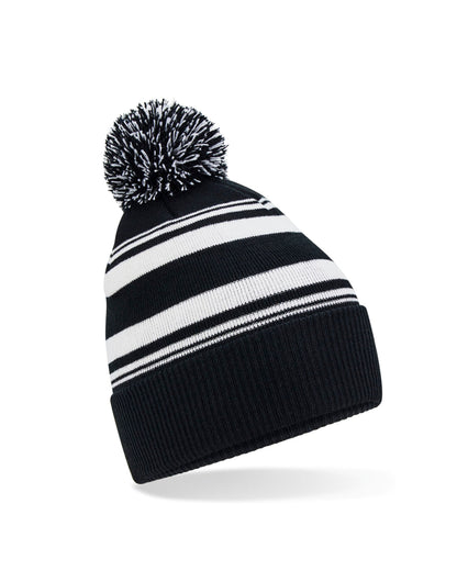 Striped Fan Beanie