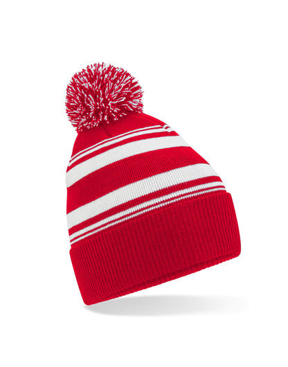 Striped Fan Beanie
