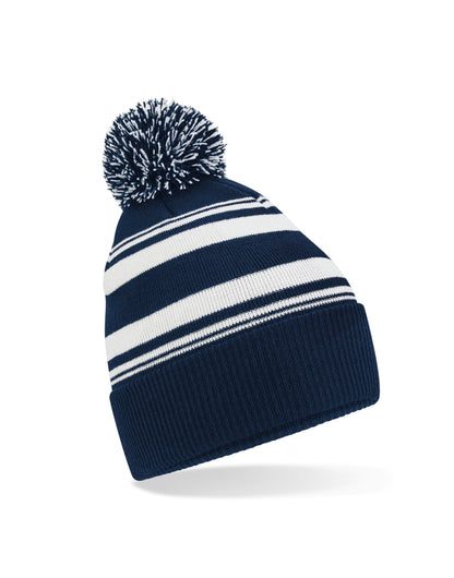 Striped Fan Beanie