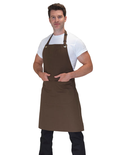 Canvas Bib Apron With Pocket