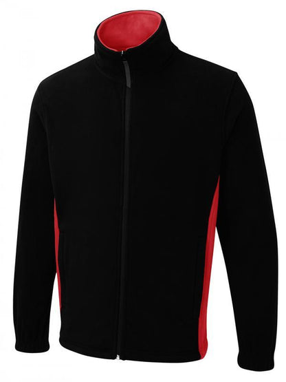 UC617 - Two Tone Full Zip Fleece Jacket